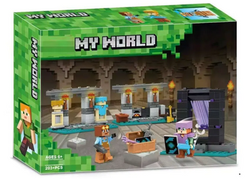 Детский конструктор Minecraft 853 "Оружейная" 203 детали 853 фото