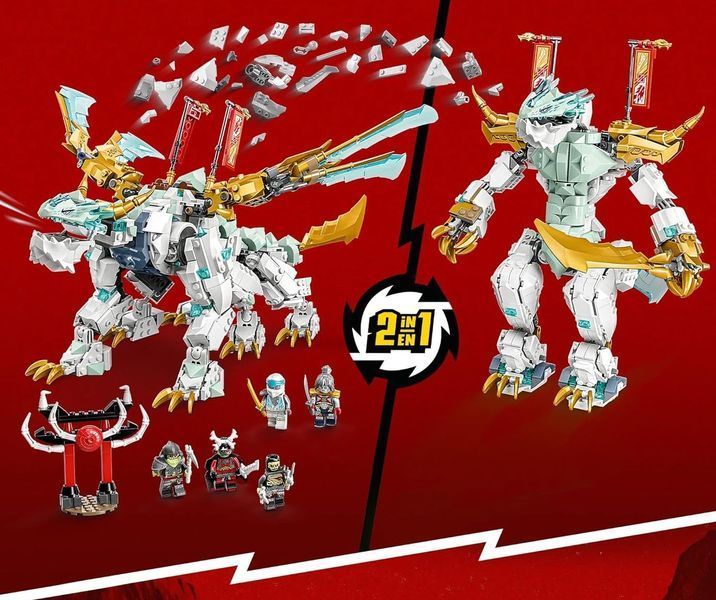 Конструктор Bela Ніндзяго "Крижаний дракон Зейна", 973 деталей Ninjago 11086 фото
