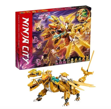 Конструктор Bela Ниндзяго "Золотой Ультра Дракон Ллойда", 989 деталей Ninjago 7014 фото