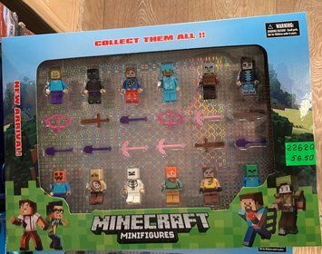 Набор минифигурок Майнкрафт - 12шт с оружием Minecraft Minifigures 22620,1 фото
